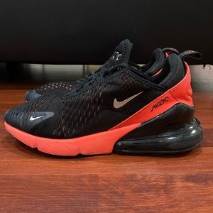NIKE Air Max 270 943345-018 Youth 2019 Black/Crimson SNEAKERS / SHOES Sz 6Y